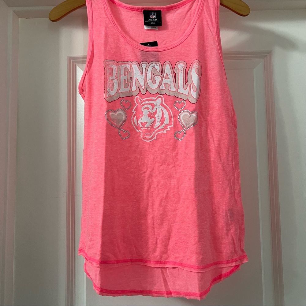 NFL Cincinnati Bengals Kids Tank, Pink Size XL 14-16. NWT